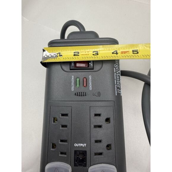 SurgeMaster II BELKIN POWER STRIP With Phone Line Protection (tested) *READ.. - Picture 11 of 12